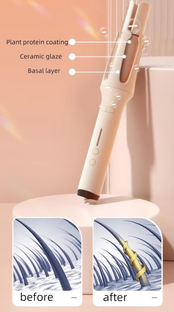 Automatic Hair Curler, Hair Curling Iron,Auto Self Spiral Spinning Curlers - Image 5
