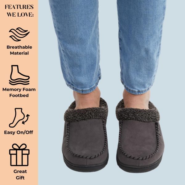 Dearfoams Mens Indoor/Outdoor Breathable Memory Foam Brendan Clog House - Image 6