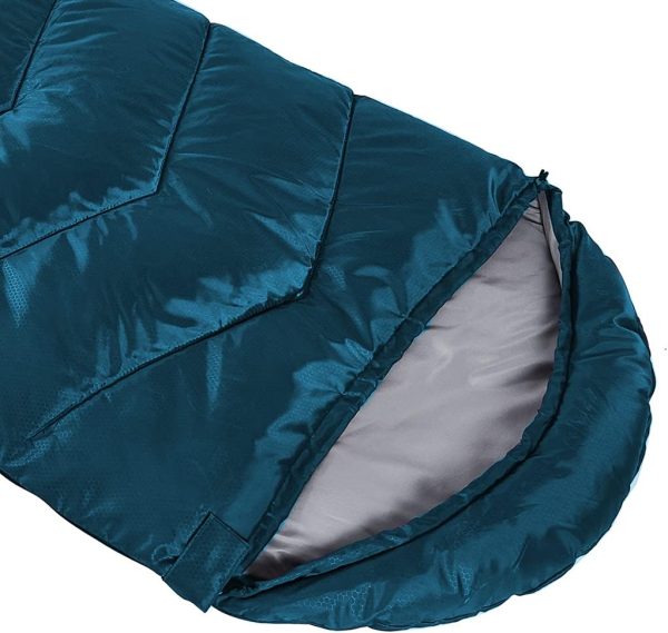 Sleeping Bag 4 Seasons Adults & Kids for Camping Hiking Trips Warm Cool - Image 3