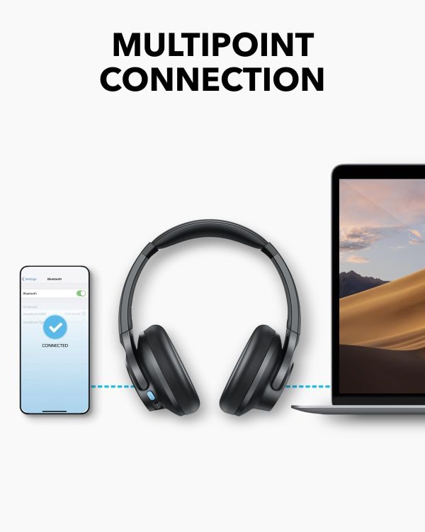 Soundcore Q11i Wireless Over-Ear Bluetooth Headphones by Anker, Deep Bass, - Image 6