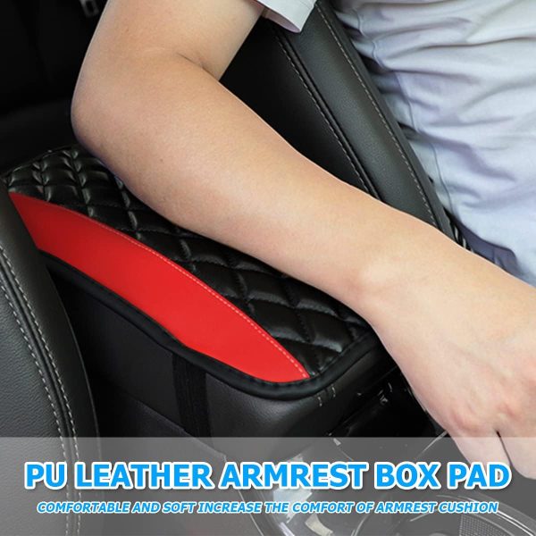 Car Center Console Cushion Pad, Universal Leather Waterproof Armrest Seat - Image 7