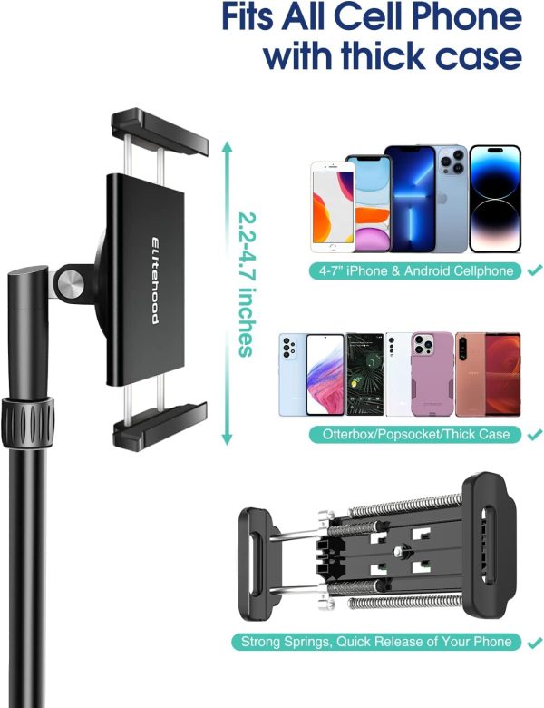 Elitehood iPhone Tripod for Overhead Video Recording [Heavy Duty & - Image 7