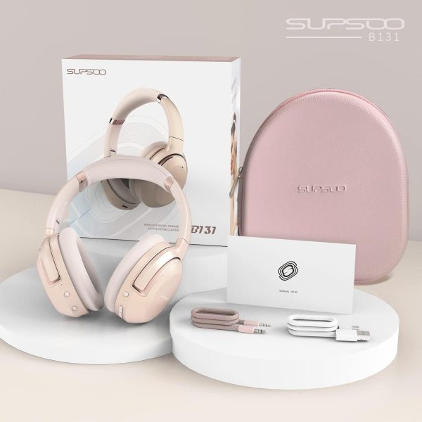 Wireless Over Ear Headphones Noise Cancelling Bluetooth Headphones with - Image 6