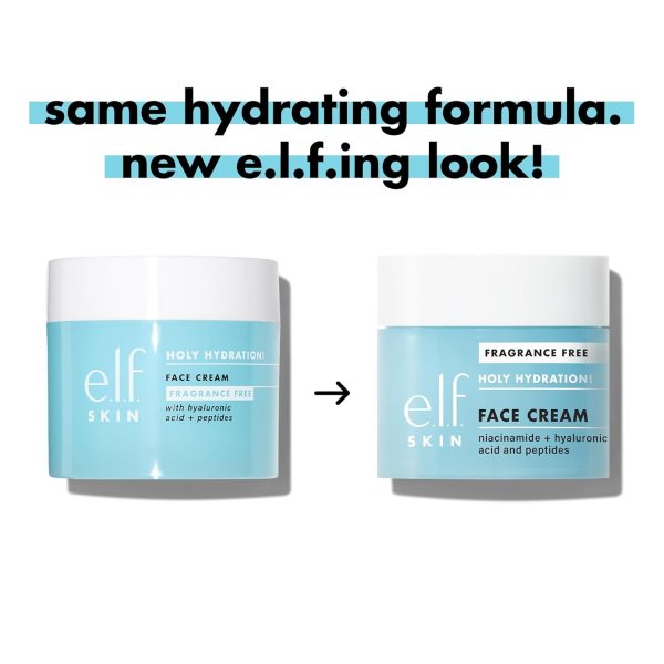 e.l.f. SKIN Holy Hydration! Face Cream, Fragrance Free, Smooth, Non-Greasy, - Image 4