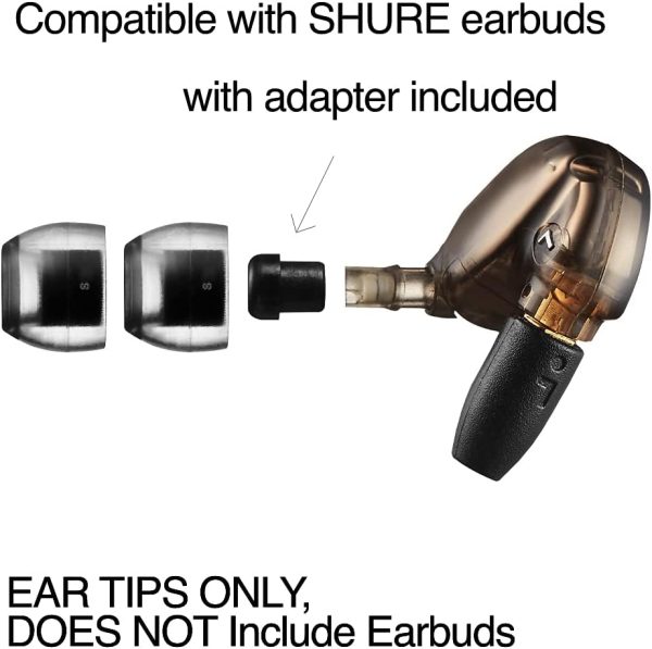 AZLA SednaEarfit Crystal Standard (S) - Earbud Tips for Wireless Headphones - Image 2
