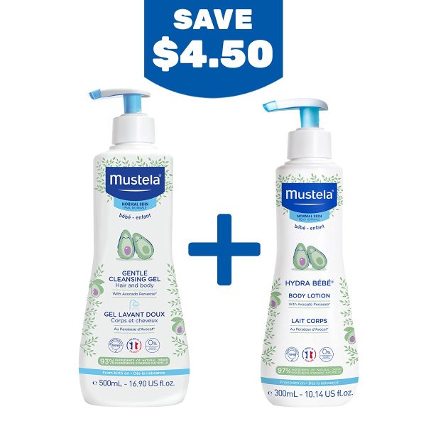 Mustela Baby Bath Time Gift Set - Baby Skin Care Essentials with Natural - Image 3
