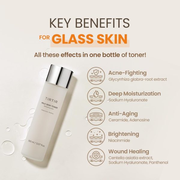 TIRTIR Milk Skin Rice Toner | Deep Moisturizing, Hydrating Toner for face, - Image 7