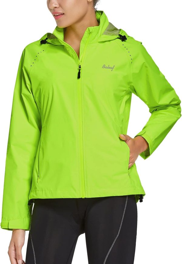 BALEAF Women's Rain Jackets Waterproof Windbreaker Windproof Running - Image 2