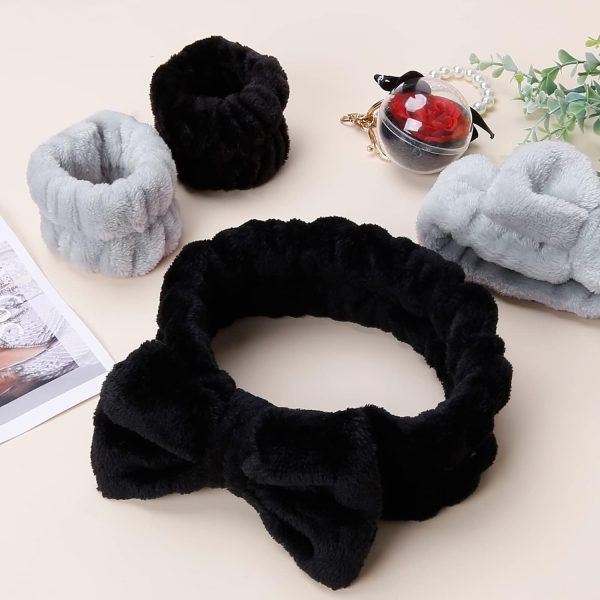Huachi 6 Packs Makeup Headband for Women Spa Skincare Face Wash Headband - Image 7