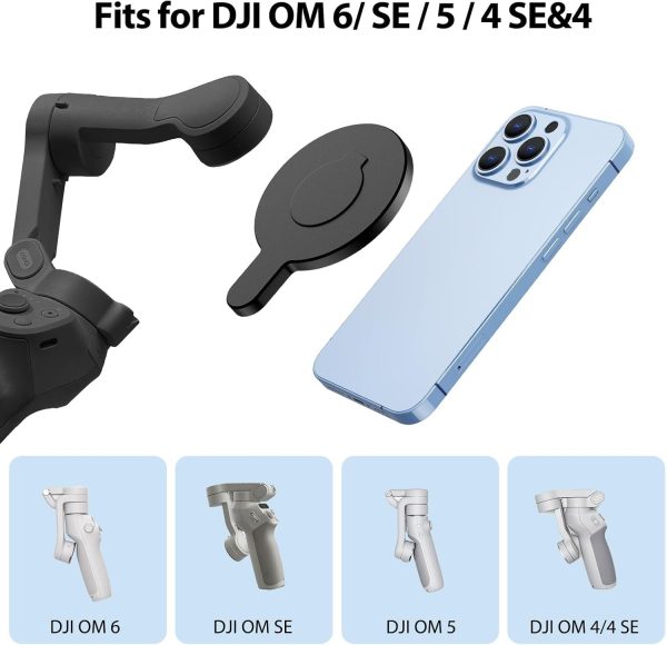 for DJI OM 6 Magsafe Adapter Clamp, Compatible with Gimbal Stabilizer DJI - Image 3