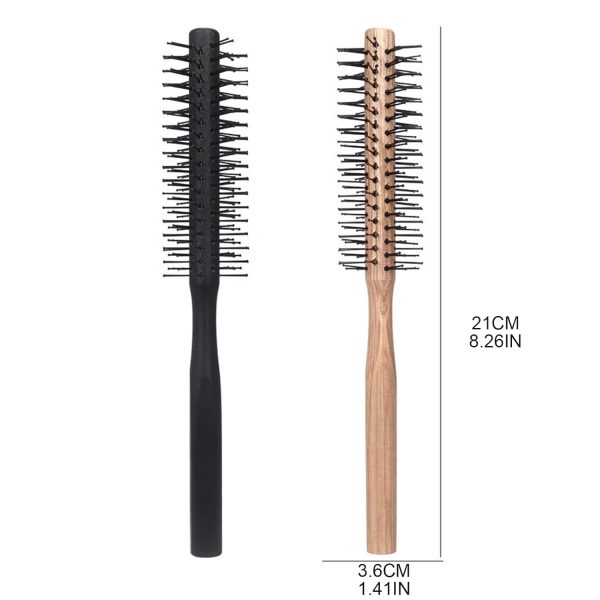 Curling Hair Comb Brush Professional Salon Blowing Round Hairdressing - Image 4