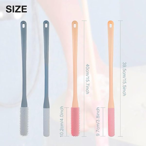 Toe Cleaning Brush Foot Scrubber - 2Pack Silicone Shower Foot Scrubber with - Image 7