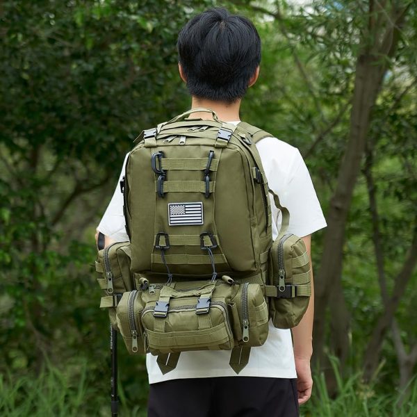 Large Military Tactical Backpack for Men, 40-50L Military Backpack for Men - Image 6