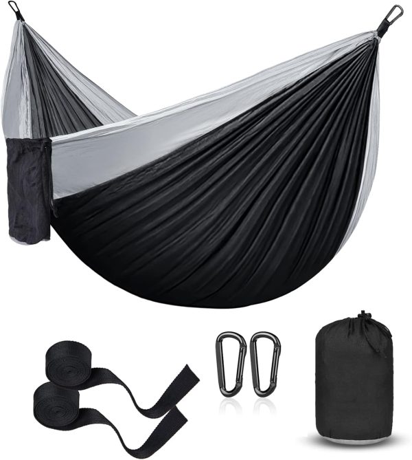 Hammock Camping, Portable Single/Double Hammocks for Outdoor Hiking Travel - Image 9