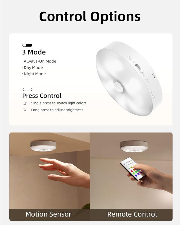 EZVALO Under Cabinet Lighting with Charging Station,1000mAh Rechargeable - Image 8