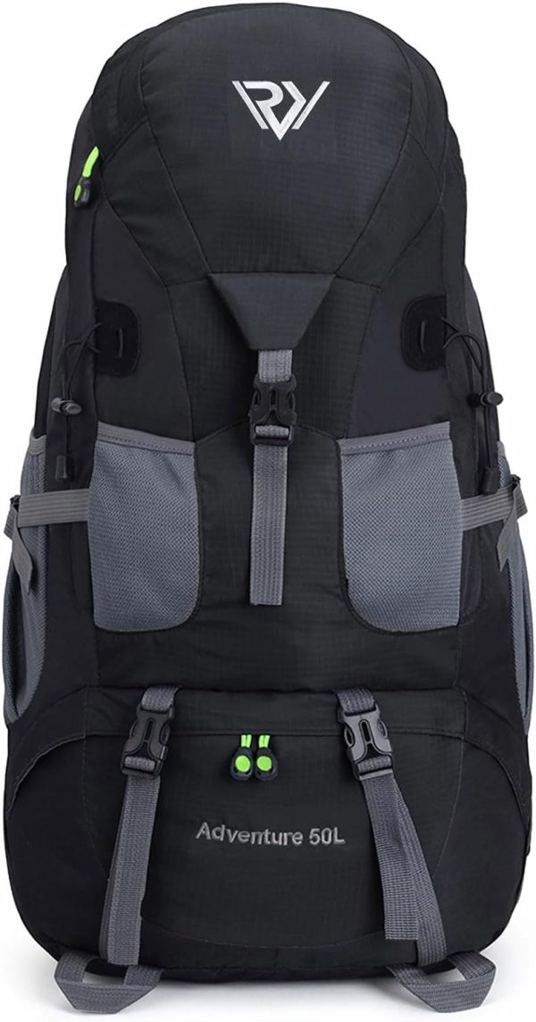 50L Hiking Backpack, Waterproof Lightweight Daypack for Outdoor Camping - Image 4