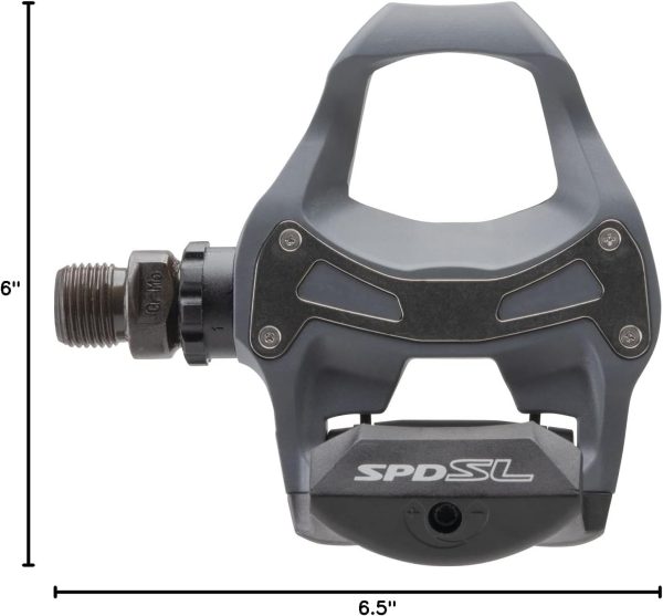 SHIMANO PD-R550 SPD-SL Road Pedals; Black - Image 7