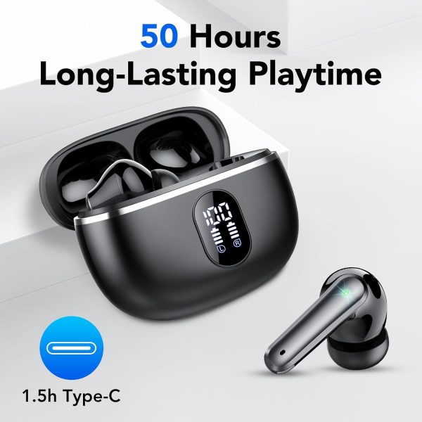 Wireless Earbuds, Bluetooth 5.3 Headphones Big Bass Stereo, Bluetooth - Image 2