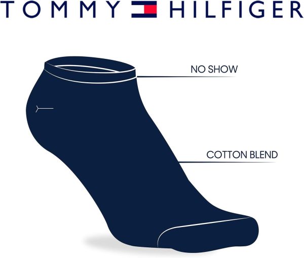 Tommy Hilfiger Boys No Show Socks - 6 Pack Soft Cotton Blend Cushion - Image 3
