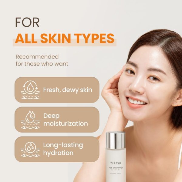 TIRTIR Milk Skin Rice Toner | Deep Moisturizing, Hydrating Toner for face, - Image 6