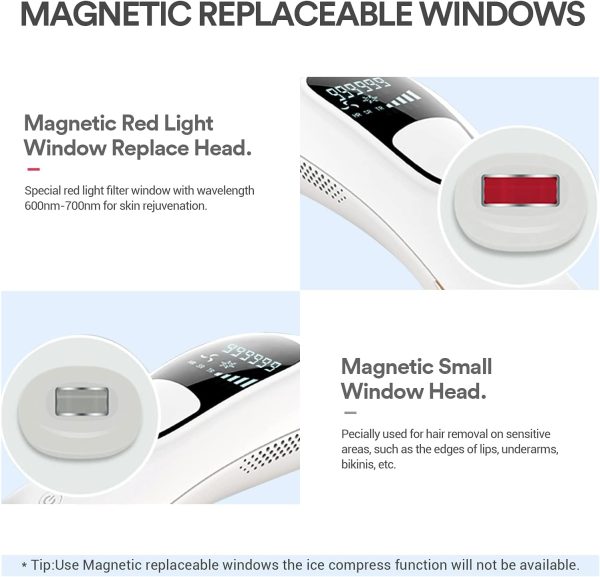 IPL Hair Removal for Women and Men, Ice-Cooling, Ice Painless Laser Hair - Image 7