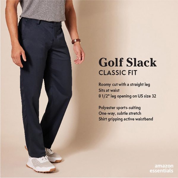 Amazon Essentials Men's Classic-Fit Stretch Golf Pant (Available in Big & - Image 2