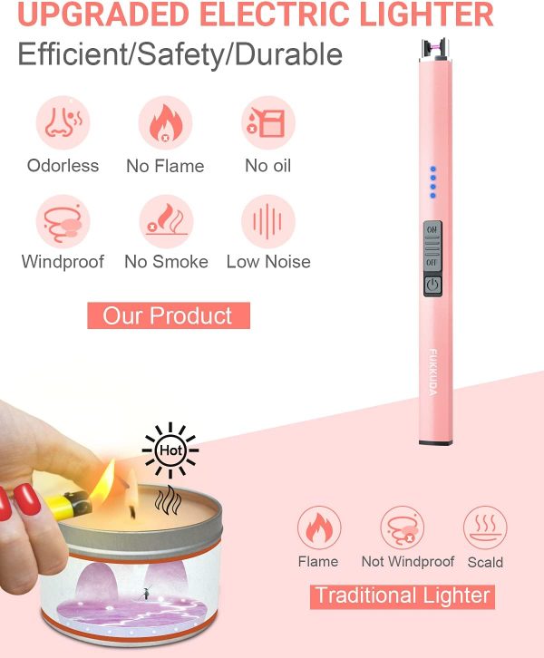 Electric Candle Lighter Rechargeable Lighters - Valentines Day Gifts for - Image 2
