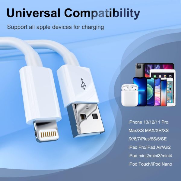 iPhone Charger Apple MFi Certified Lightning Cable 6FT Fast Charging Cord - Image 8