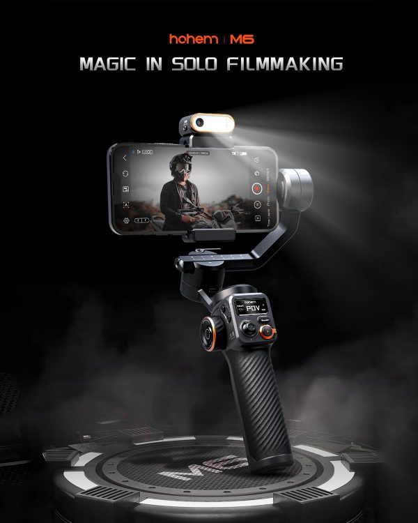 hohem iSteady M6 Kit Gimbal Stabilizer for Smartphone with AI Tracking - Image 7