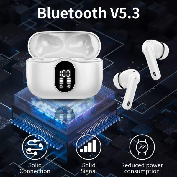 Wireless Earbuds Bluetooth 5.3 Headphones Bass Stereo Ear Buds with Noise - Image 4