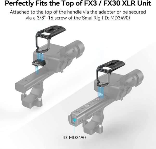 SMALLRIG FX3 / FX30 XLR Handle Top Plate for Sony FX3 / FX30 XLR Unit - Image 4