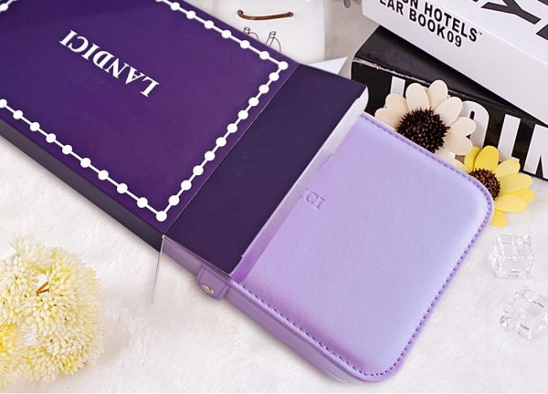 LANDICI Small Jewelry Box for Women Girls, PU Leather Travel Jewelry Case, - Image 8