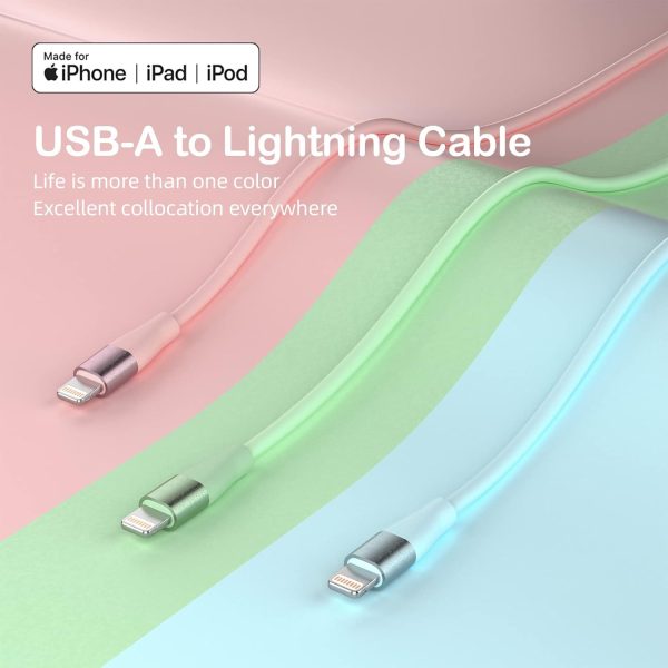 iPhone Charger [Apple MFi Certified] 3Pack 10FT Lightning Cable Fast - Image 2