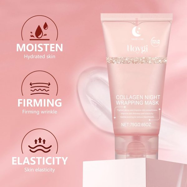 Collagen Overnight Wrapping Peel Off Facial Mask Pack, Collagen Night - Image 7