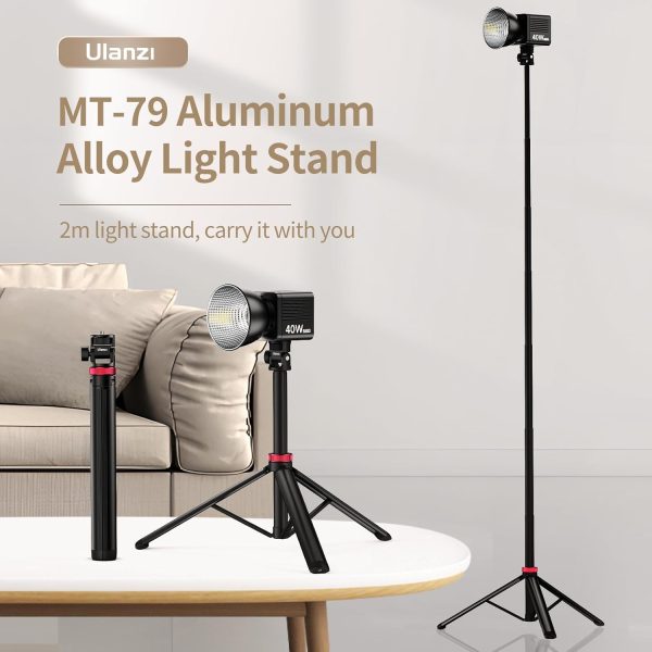 VIJIM MT-79 Extendable Photography Light Stand, 81" Portable Adjustable - Image 8