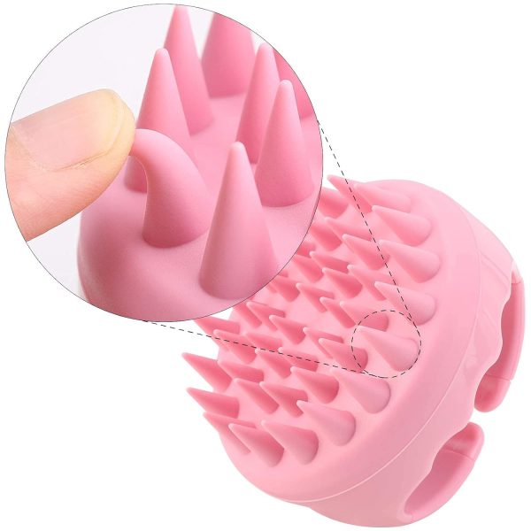 BTYMS Silicone Hair Scalp Brush Shampoo Brush Scalp Massager Exfoliating - Image 2