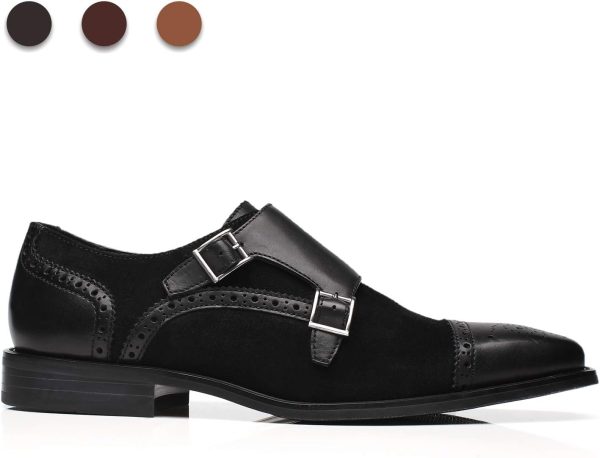 Mens Leather Double Monk Strap Loafer - Image 2