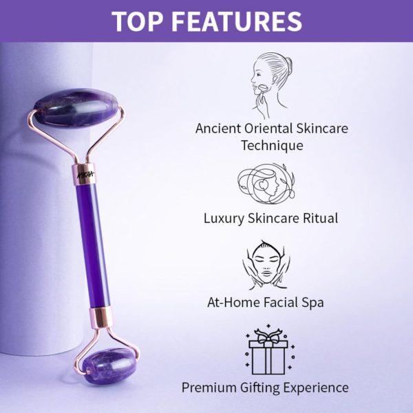 Nykaa Naturals Amethyst Face Roller - Diminishes Fine Lines and Wrinkles - - Image 6