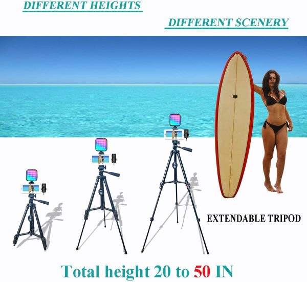 for iPhone Vlogging Kit, Vlogging Kit for Andriod Phone with Two Tripods - Image 2
