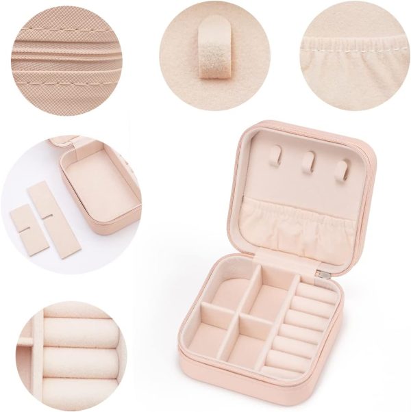 Mini Jewelry Travel Case,Small Jewelry Box,Traveling Jewelry - Image 4