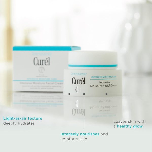 Curel Japanese Skin Care Intensive Face Moisturizer Cream, Face Lotion for - Image 5