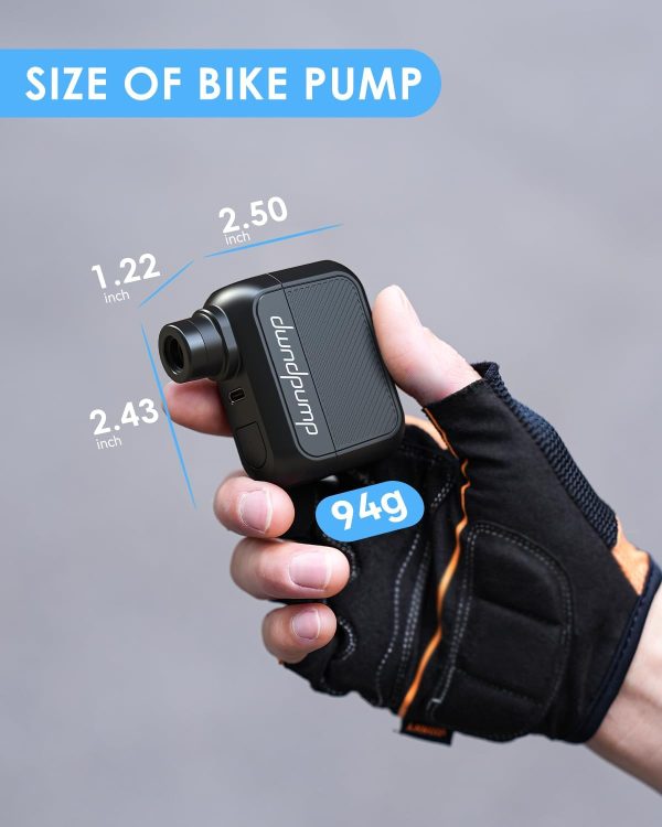 Bike Pump, Mini Electric Bike Pump, 100 PSI Bicycle Tire Pump with Presta - Image 4