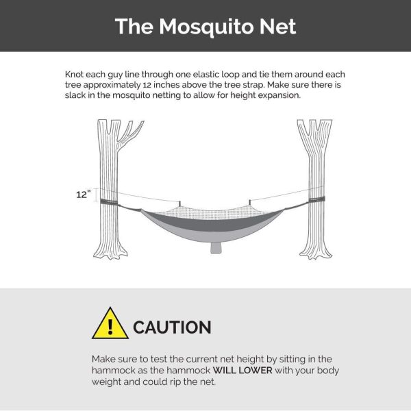 Oak Creek Lost Valley Camping Hammock. Bundle Includes Mosquito Net, Rain - Image 6