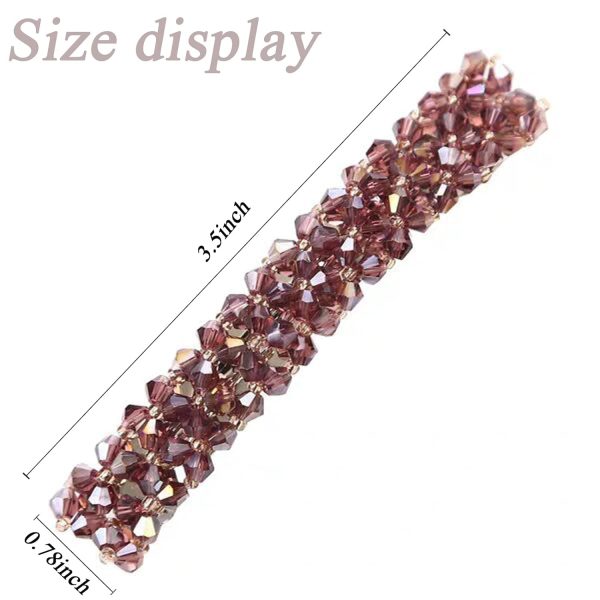 Elegant Hair Clips Fashion Hair Barrettes for Women and Girls, Sparkly - Image 3