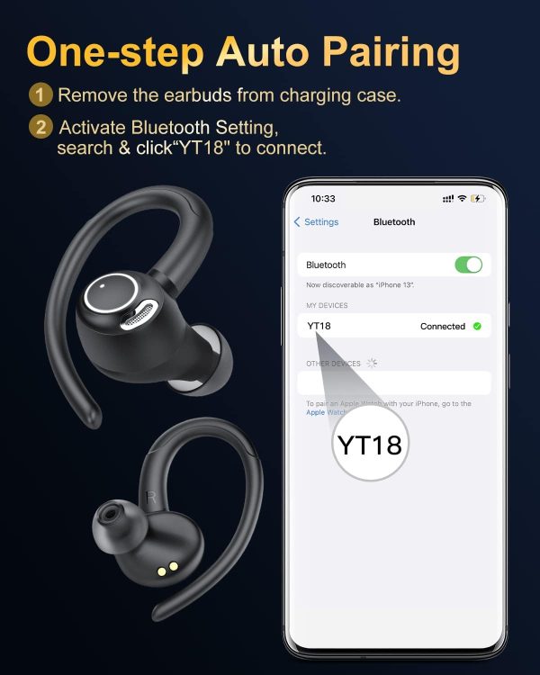 Wireless Earbuds Bluetooth 5.3 Headphones Sport, 2024 Wireless Earphones - Image 7