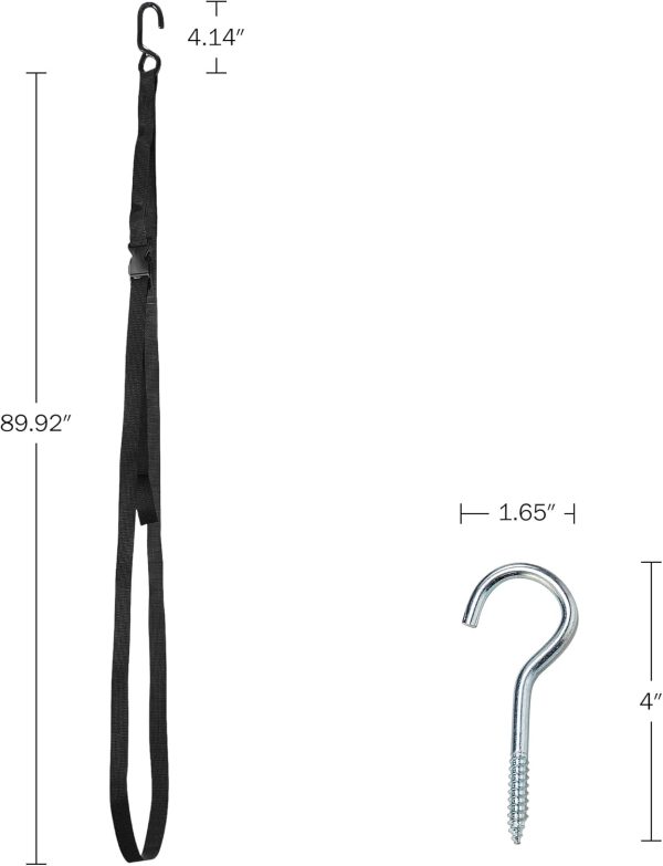 Single Kayak Rack Hanging Storage from Wall or Ceiling for Surfboards - Image 3