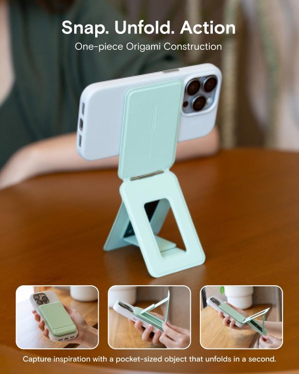 MOFT Phone Stand, Magnetic Phone Tripod Stand Stain-Resistant MOVAS Leather - Image 3