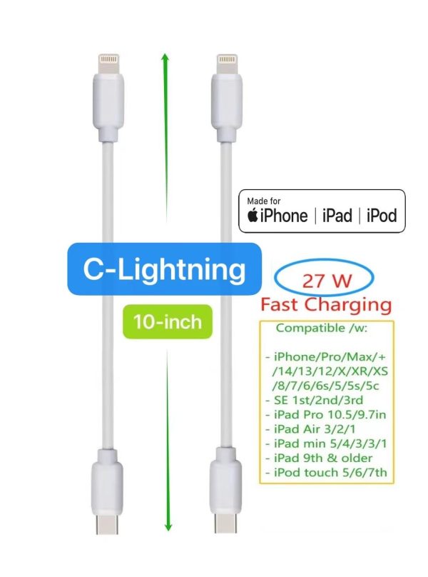 Short USB Cable 5 Variety Pack 10-PCS Mixed 5 Varieties X 2PCS (10-inch) - Image 3