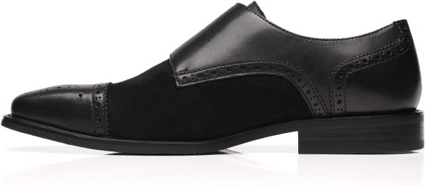 Mens Leather Double Monk Strap Loafer - Image 3
