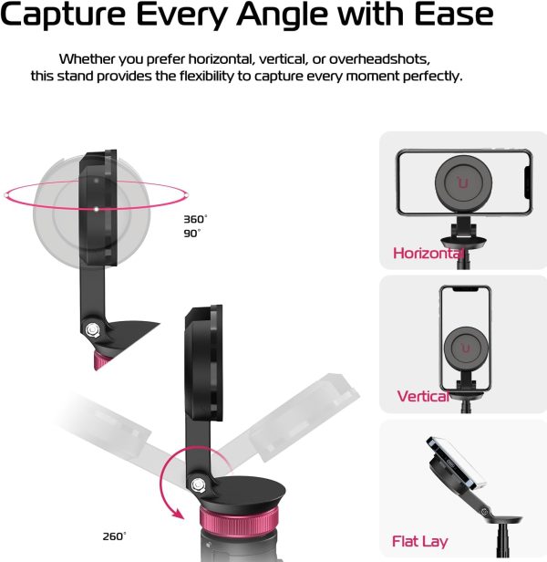 ULANZI 61'' Magnetic Selfie Stick Phone Tripod with Wireless Remote, - Image 5